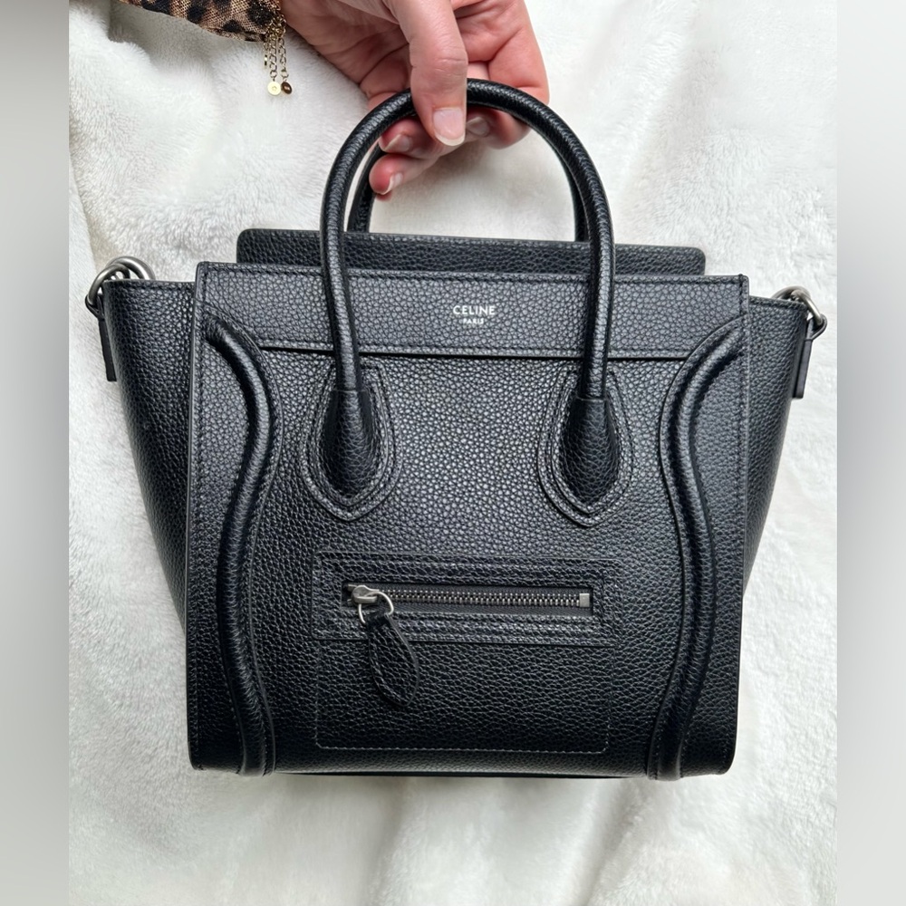 Celine Luggage Nano Black